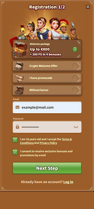 MyEmpire registration process on mobile MyEmpire registration process on mobile