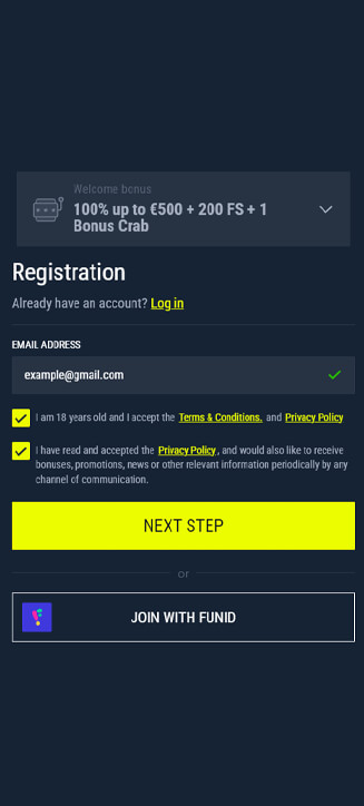 Rabona registration process on mobile Rabona registration process on mobile