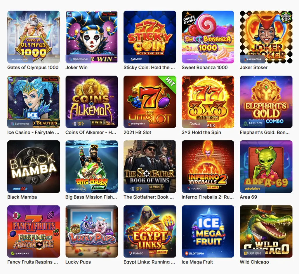 Ice Casino popular games on desktop Ice Casino popular games on desktop