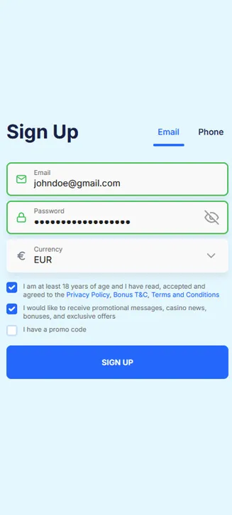 Ice Casino registration process on mobile Ice Casino registration process on mobile