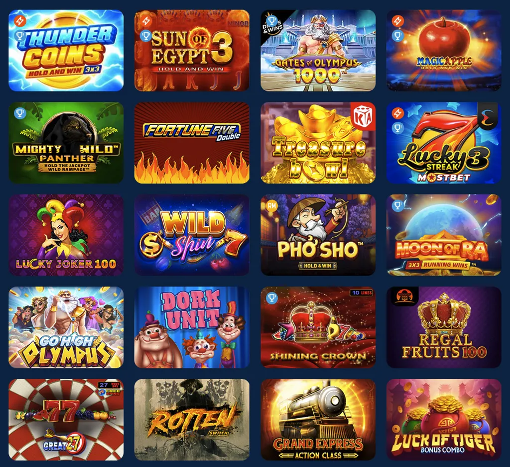 MostBet popular games on desktop MostBet popular games on desktop