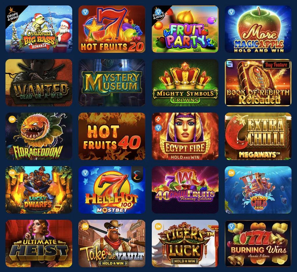 MostBet slots on desktop MostBet slots on desktop
